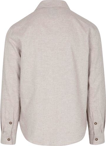 R2 Overshirt Linen Cotton Beige Product / Achterkant