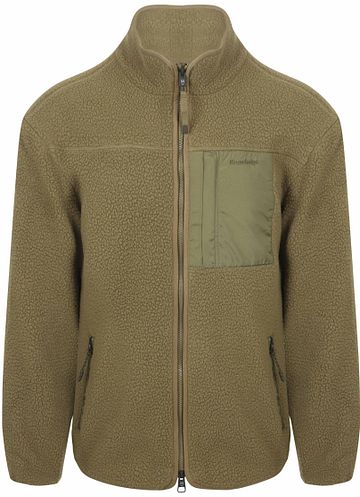 KnowledgeCotton Apparel Cardigan Fleece Olive Product