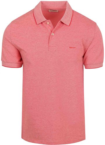 GANT 2Tone Piqué Poloshirt Rød Product