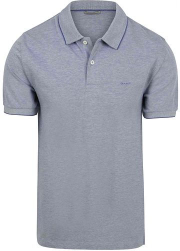 Gant 2Tone Piqué Poloshirt Blauw Product