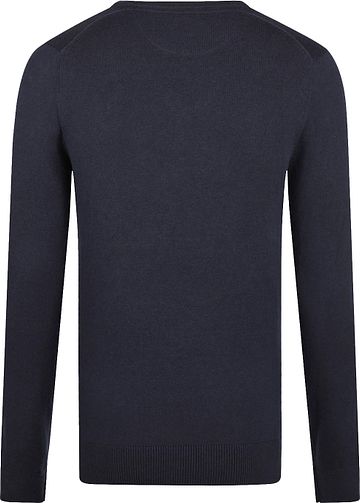 McGregor Pullover Merino Wool V-Neck Navy Product / Achterkant