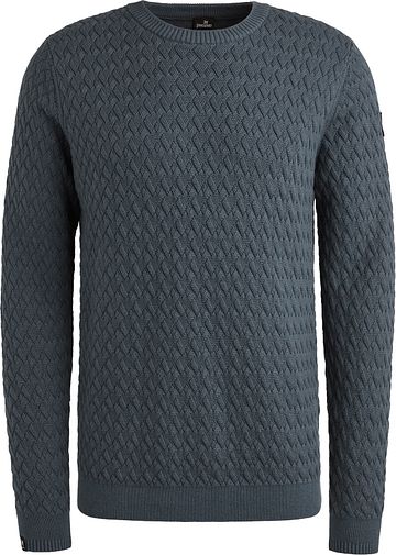 Vanguard Pull Maille Structure Bleu Product