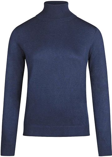 Steppin' Out Women Rollneck Pullover Cotton Cashmere Navy Product