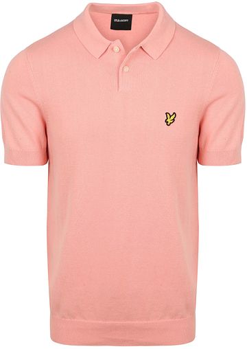 Lyle & Scott Strikket Polo Grapefruit Pink Product