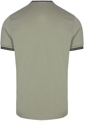 Fred Perry Twin Tipped T Shirt Green S23 Product / Achterkant