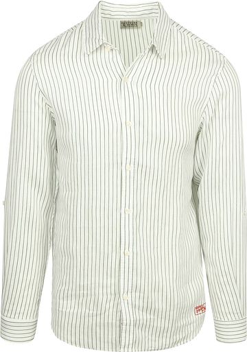 Scotch and Soda Linen Shirt Stripes White Product