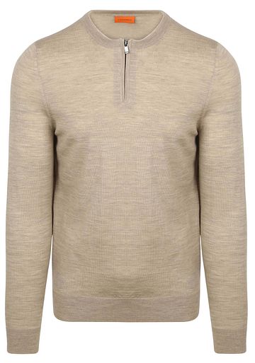 Suitable Crew Zip Merino Sand Product