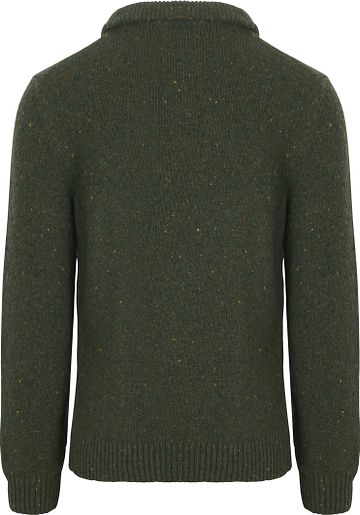 Gant Mocker Pullover Wool Blend Dark Green Product / Achterkant