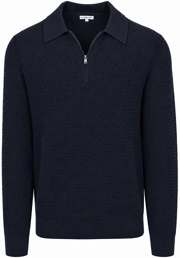McGregor Half Zip Polo Knitted Structure Blu navy Product