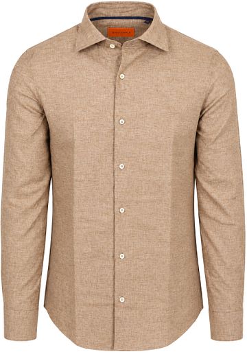 Suitable Camicia Mélange Camel Product