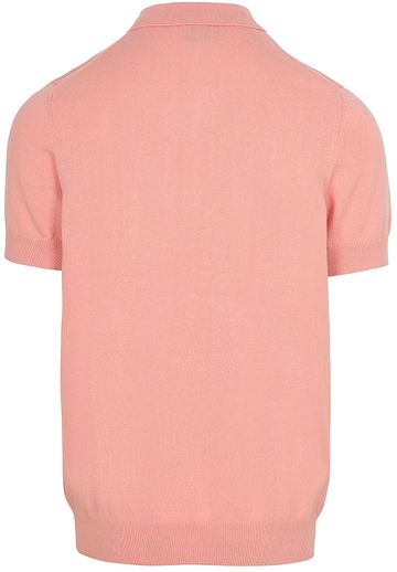 Lyle & Scott Knitted Polo Shirt Grapefruit Pink Product / Achterkant