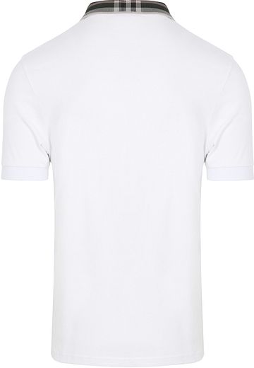 Lyle & Scott Polo Col Tartan Blanc Product / Achterkant