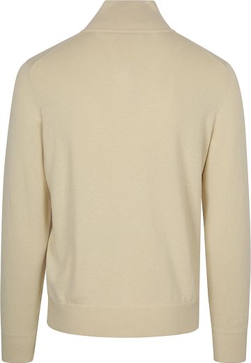 BOSS Pull Kanobix Demi-Zip Ecru Product / Achterkant