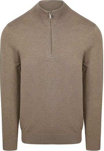 Profuomo Half Zip Pullover Luxury Beige Product