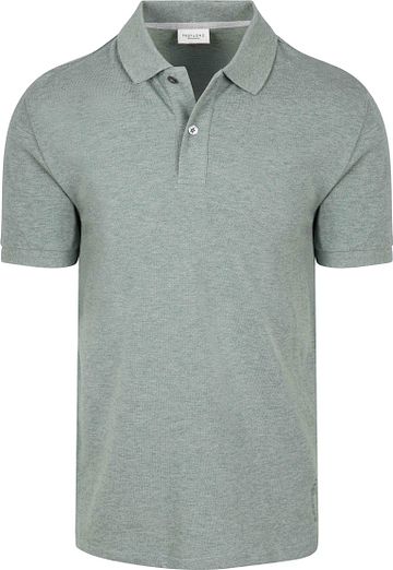 Profuomo Piqué Polo Shirt Melange Green Product