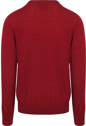 King Essentials The John Pullover Merino Red Product / Achterkant