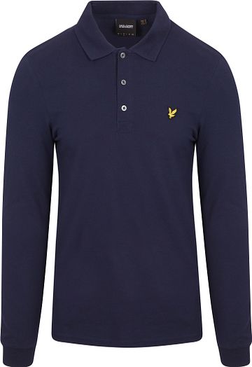 Lyle and Scott Longsleeve Polo Navy Product