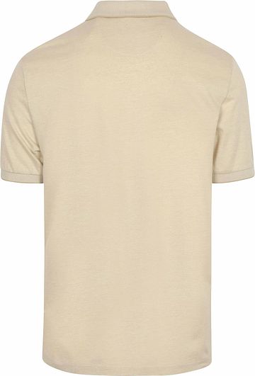 Gant 2Tone Piqué Poloshirt Ecru Product / Achterkant