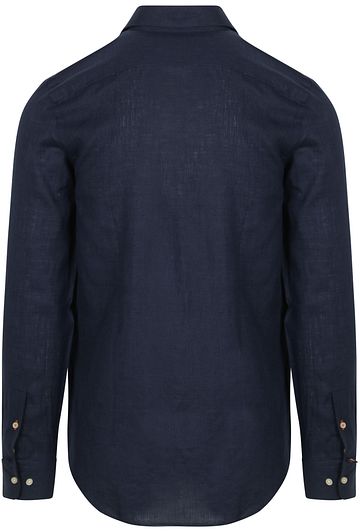 Suitable Shirt Linen Navy Product / Achterkant
