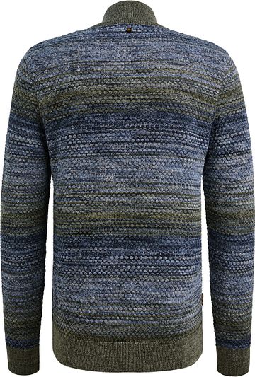 PME Legend Half Zip Colormix Trui Blauw Product / Achterkant
