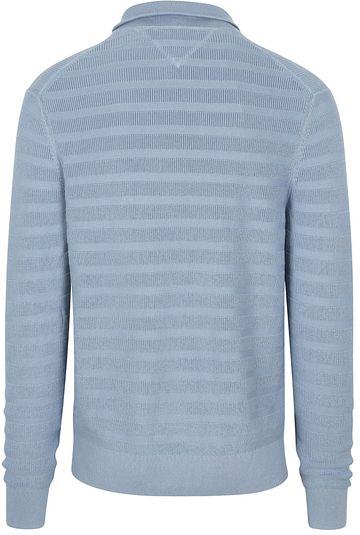 Tommy Hilfiger Pullover Halfzip Structure Indigo Product / Achterkant