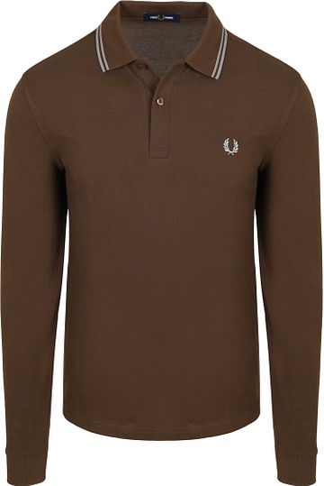 Fred Perry Langarm-Poloshirt Braun 49A Product