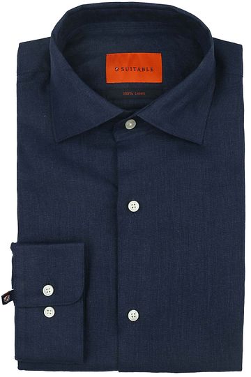 Suitable Shirt Linen Navy Product
