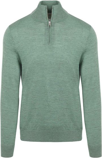King Essentials The Michael Half Zip Pull Merino Green Product
