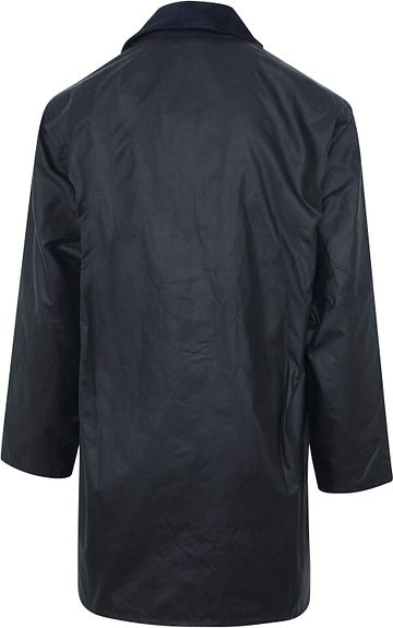 Barbour Border Wax Jas Blauw Product / Achterkant