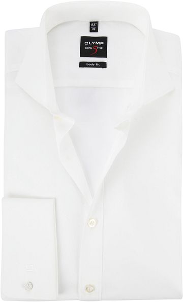 Olymp Chemise Coupe Cintrée Poignets Double Ecru Product