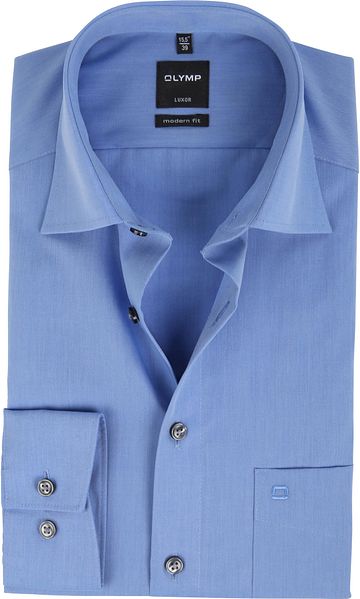 OLYMP Luxor Bügelfrei Hemd Modern Fit Blau Product