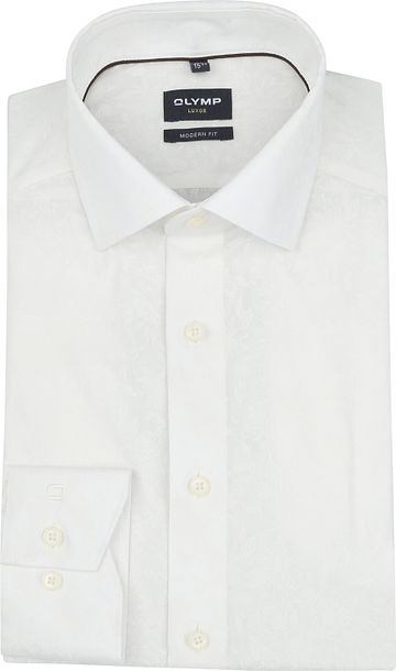 OLYMP Luxor Hemd Flower Ton-Sur-Ton Off White Product