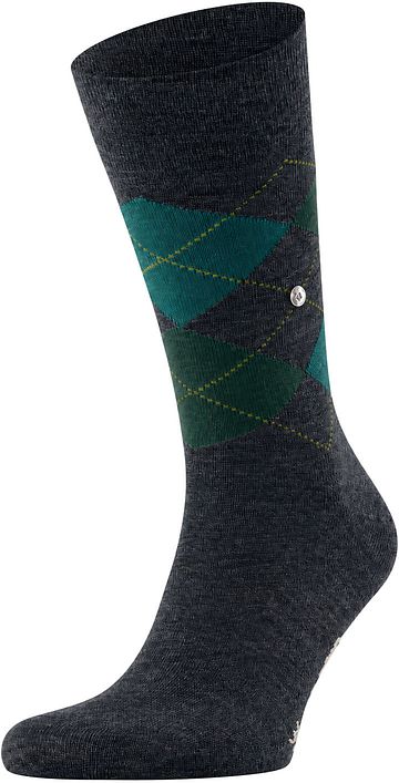 Burlington calcetines de lana Edinburgh azul marino jaspeado 6273 Product