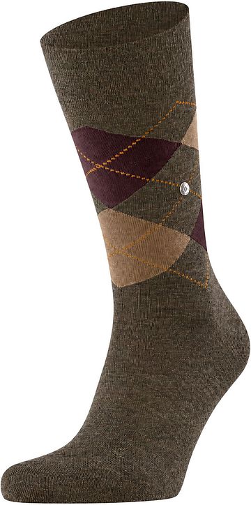 Skarpetki wełniane Burlington Edinburgh Melange w kolorze brązowym 7410 Product