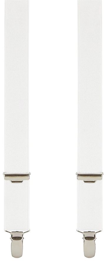 Profuomo Suspenders Solid White Product