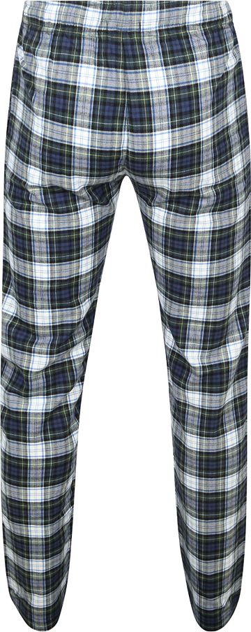 Steppin' Out Lounge Pants Plaid Blue and Green Product / Achterkant
