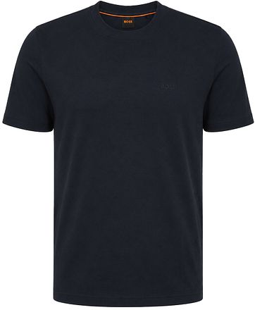 BOSS T-skjorte Interlock Navy