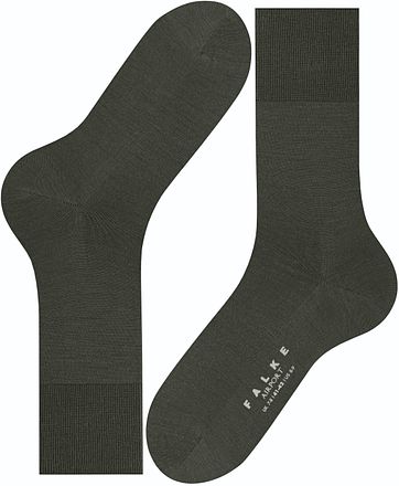 Falke Airport Sokk Wool Blend 7155 Mørkegrønn