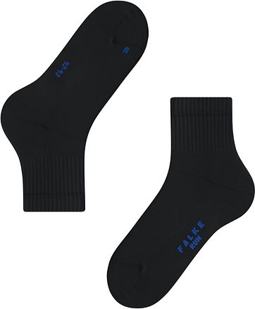Falke Chaussettes Run Rib Noir