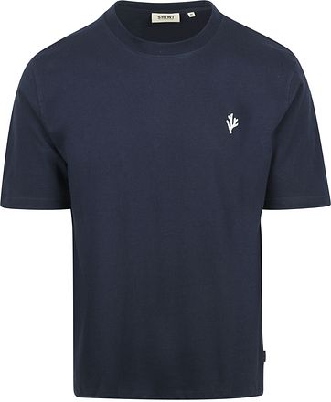 Shiwi T-Shirt Finn Coral Navy