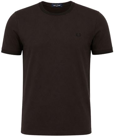 Fred Perry Twin Tipped T-Shirt Brown 86C