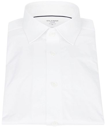 OLYMP Luxor Jersey Stretch Skjorte 24/Seven Hvid