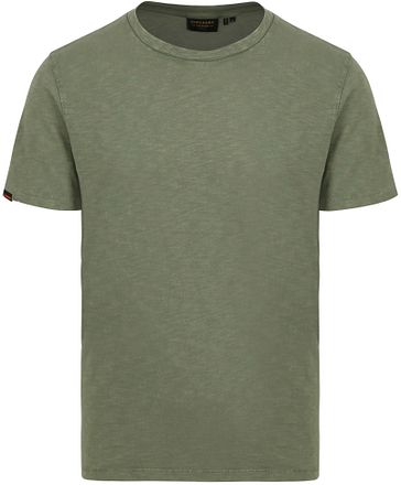 Superdry Slub T-shirt Melange Olivgrön
