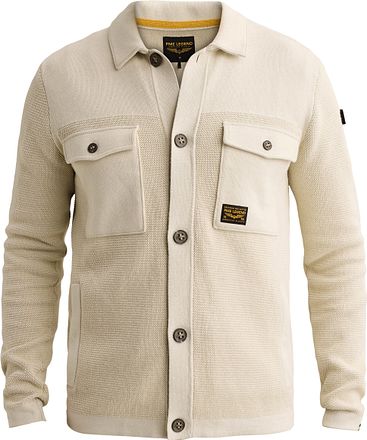 PME Legend gilet Mixed Textures Ecru