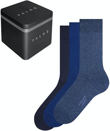 Falke Glade Sokker 3 Par Blå