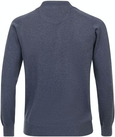 CASAMODA Strickjacke Zip Blau