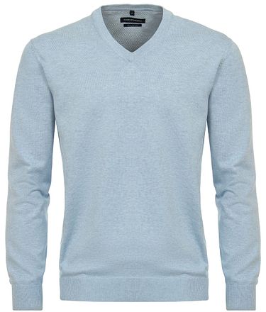 CASAMODA Pull Col V Bleu Clair