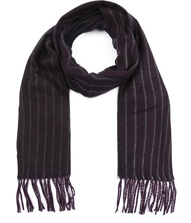 Suitable Men's Scarf Purple Stripes 18-19