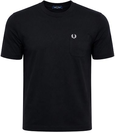 Fred Perry T-shirt med Bröstficka Marinblå