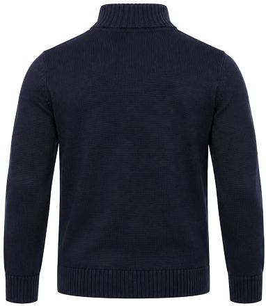 Superdry Knit Half Zip Cotton Jumper Navy